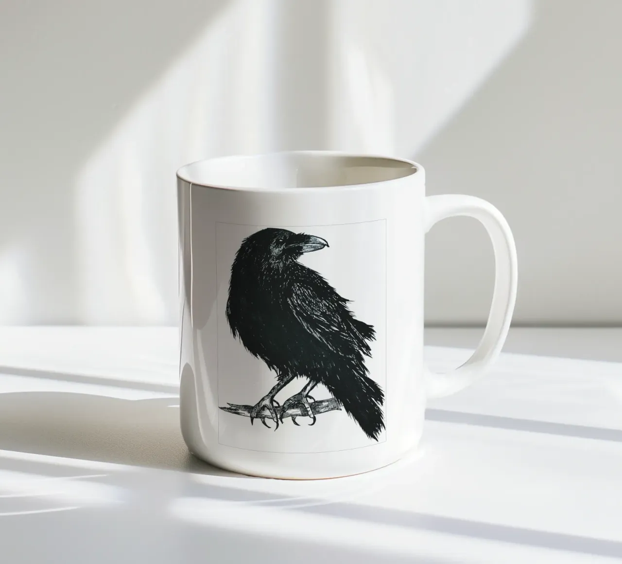 Krähe tazza in ceramica da naturelines