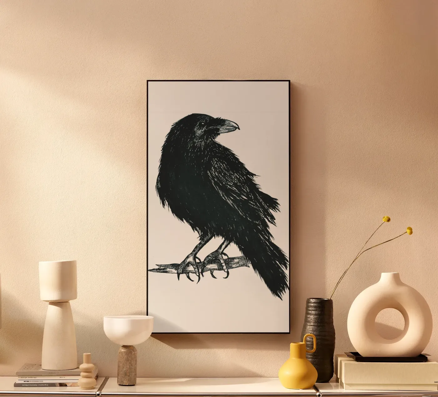 Krähe acryl van naturelines