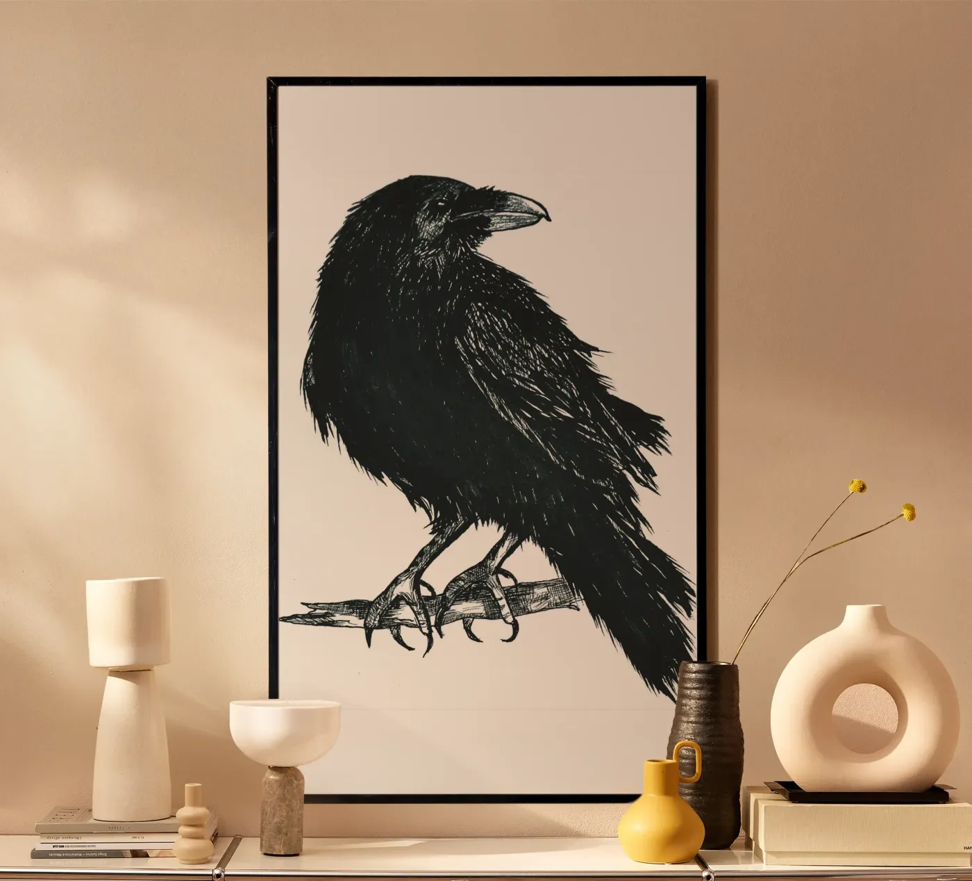 Krähe poster van naturelines