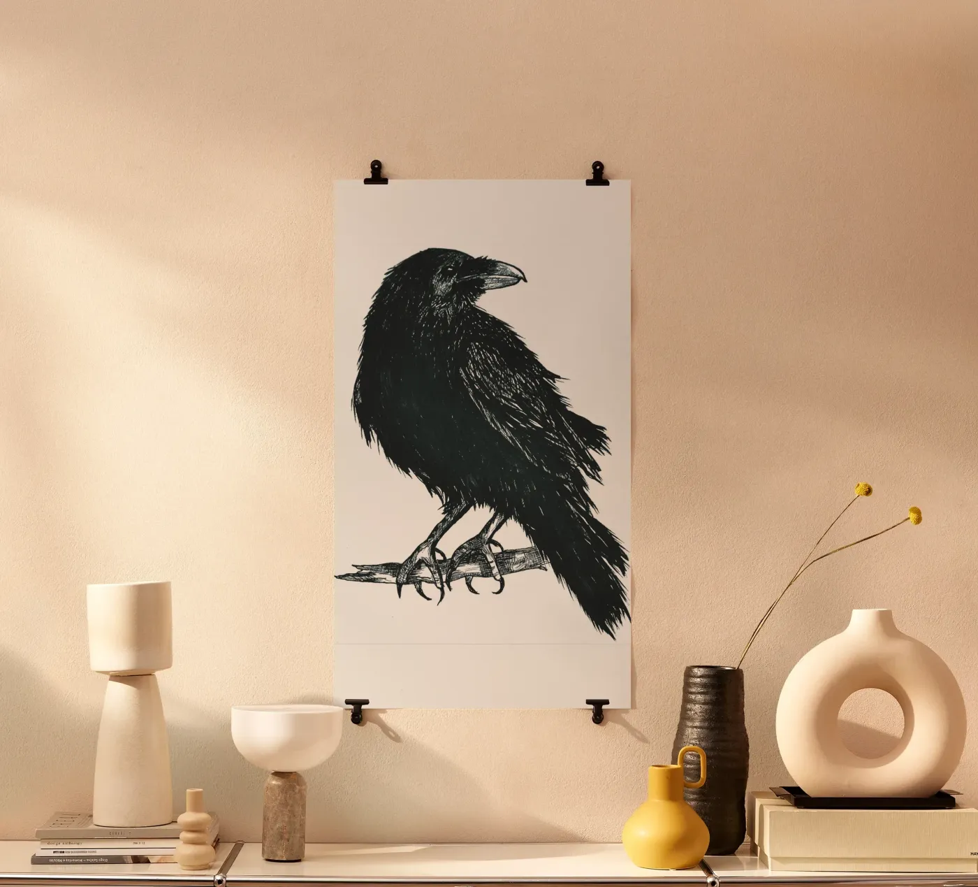 Krähe poster da naturelines