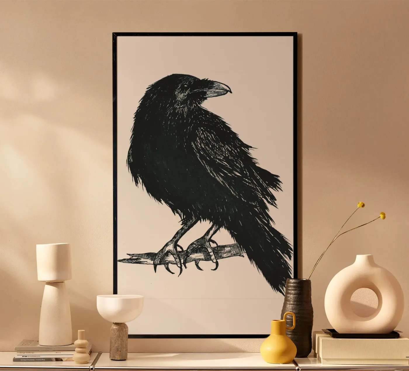 Krähe poster da naturelines