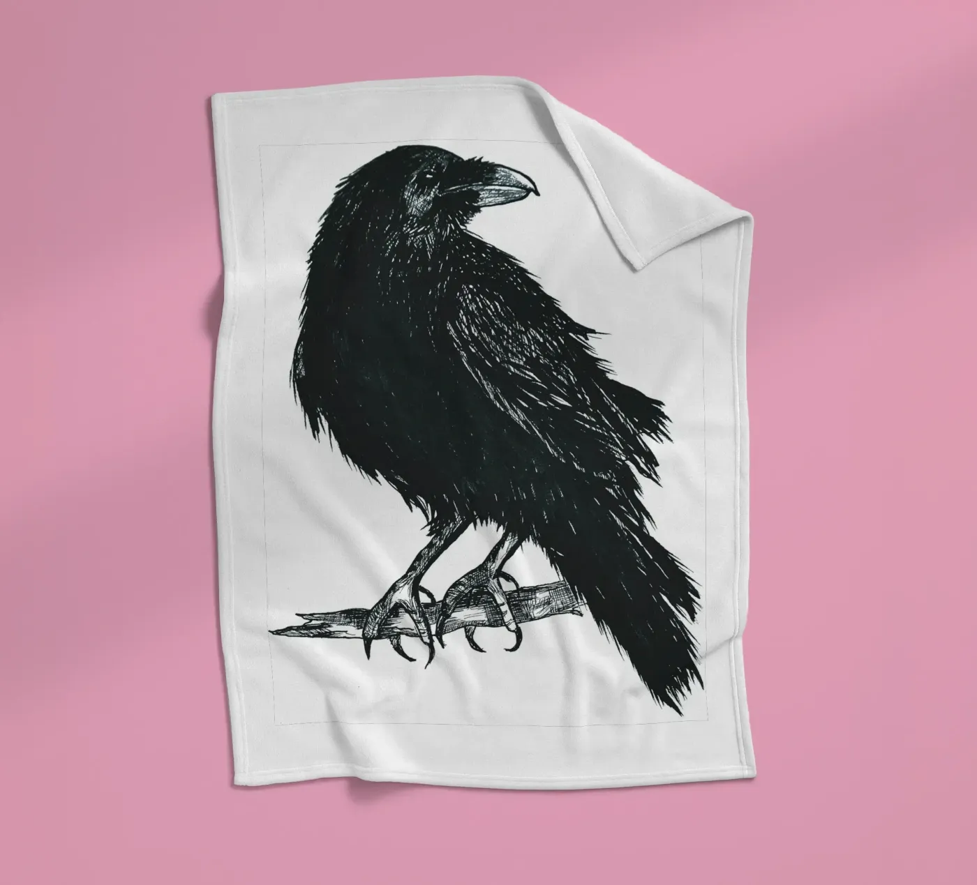 Krähe Fleecedecke von naturelines