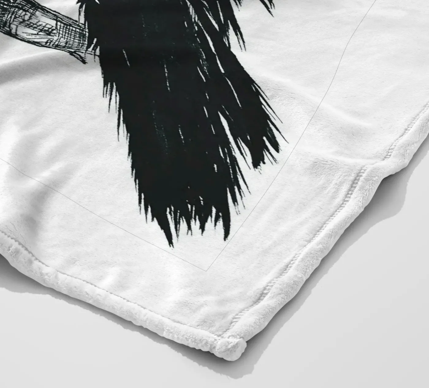 Krähe Fleecedecke von naturelines