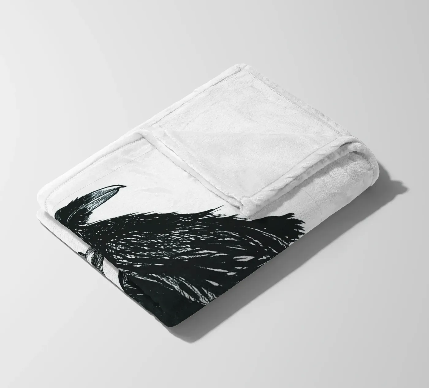 Krähe Fleecedecke von naturelines