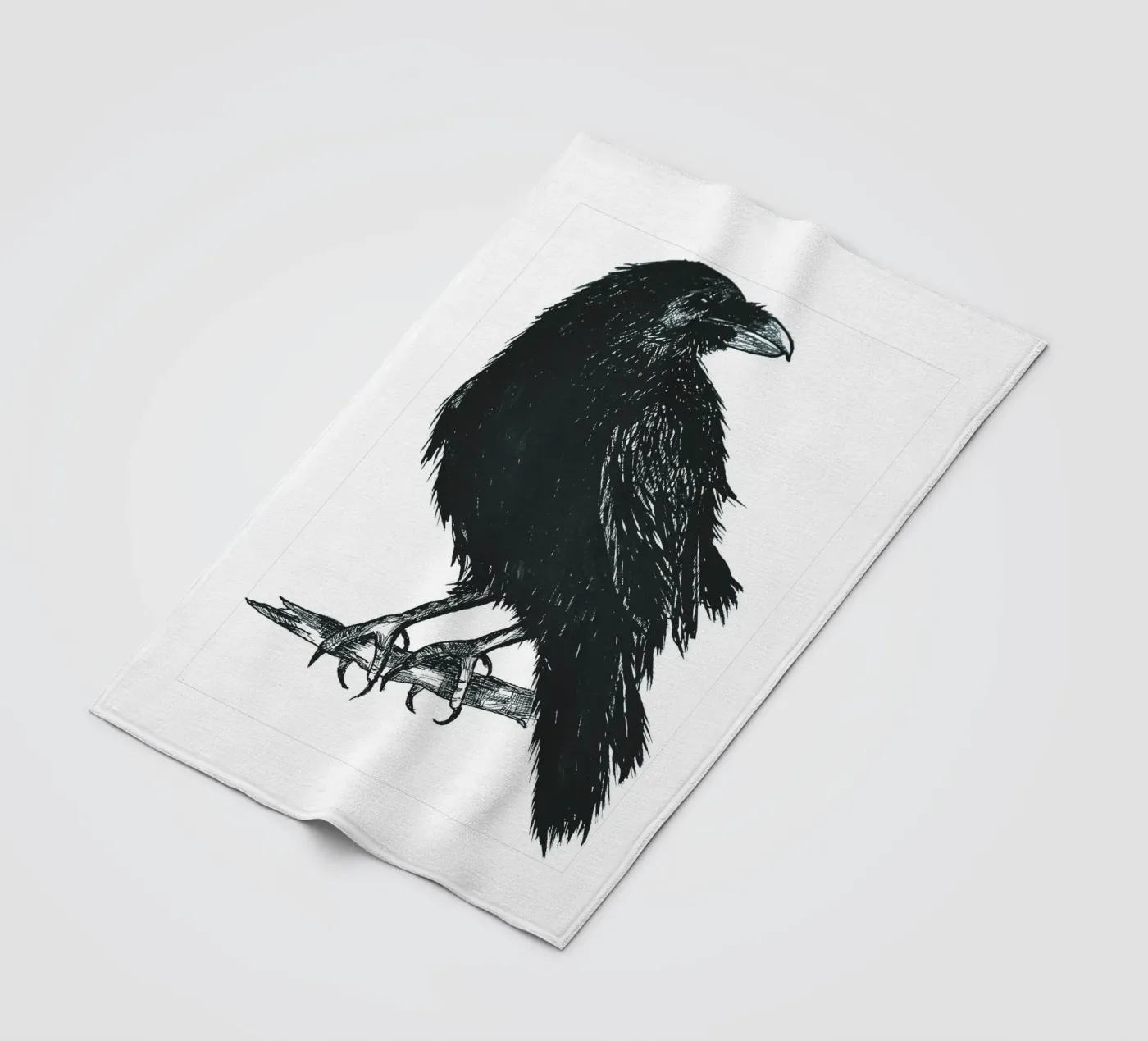 Krähe Fleecedecke von naturelines