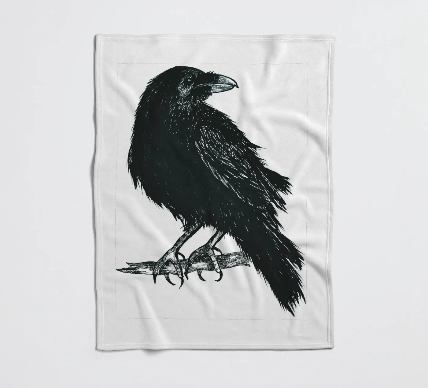 Krähe Fleecedecke von naturelines