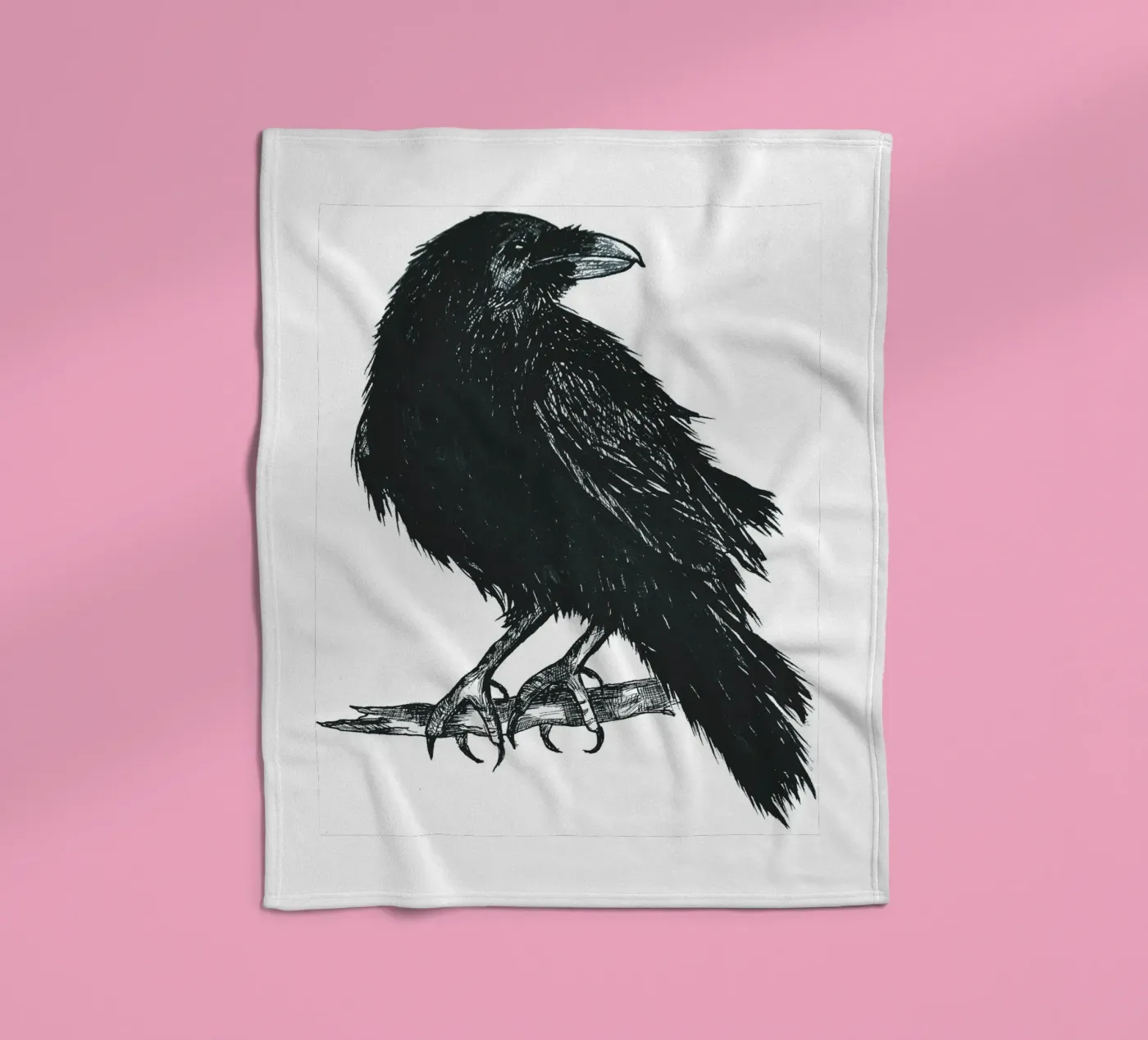 Krähe Fleecedecke von naturelines