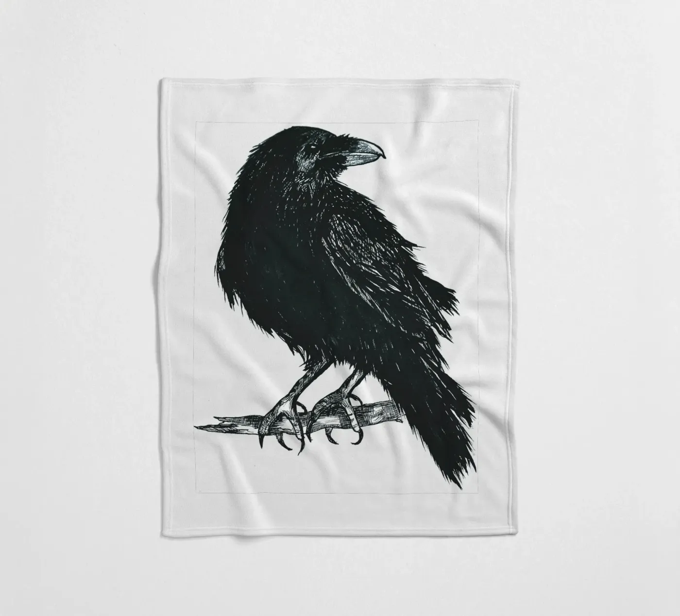 Krähe Fleecedecke von naturelines