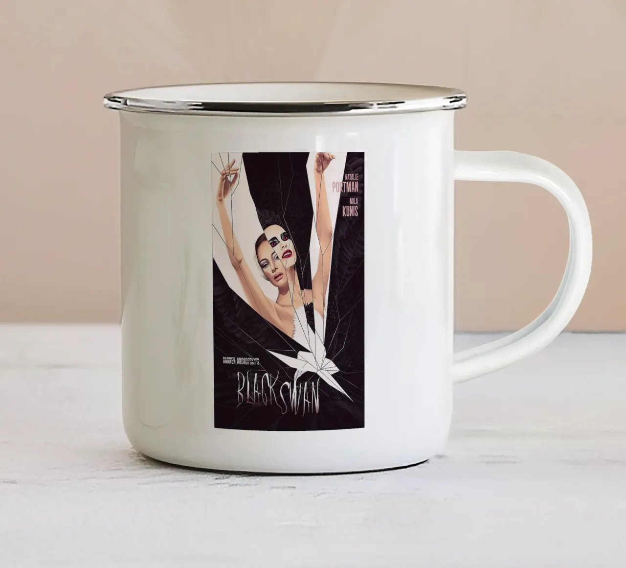 Black Swan Movie tazza in smalto da Attaboy Dsgn
