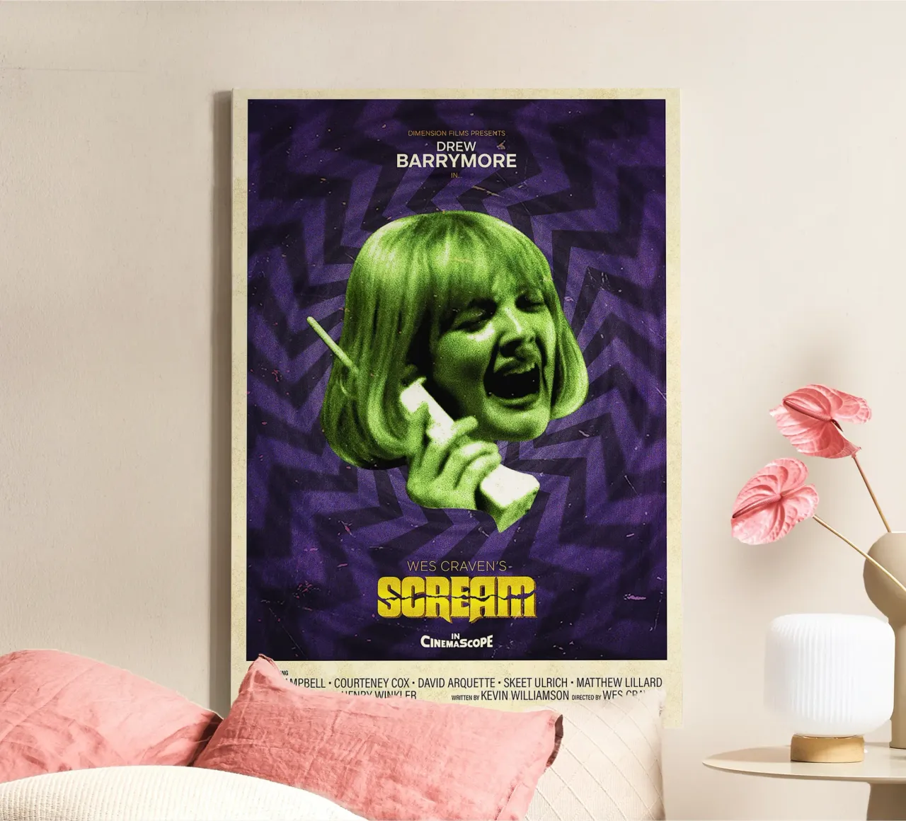 Scream Movie tela con Cornice a cassetta da Attaboy Dsgn