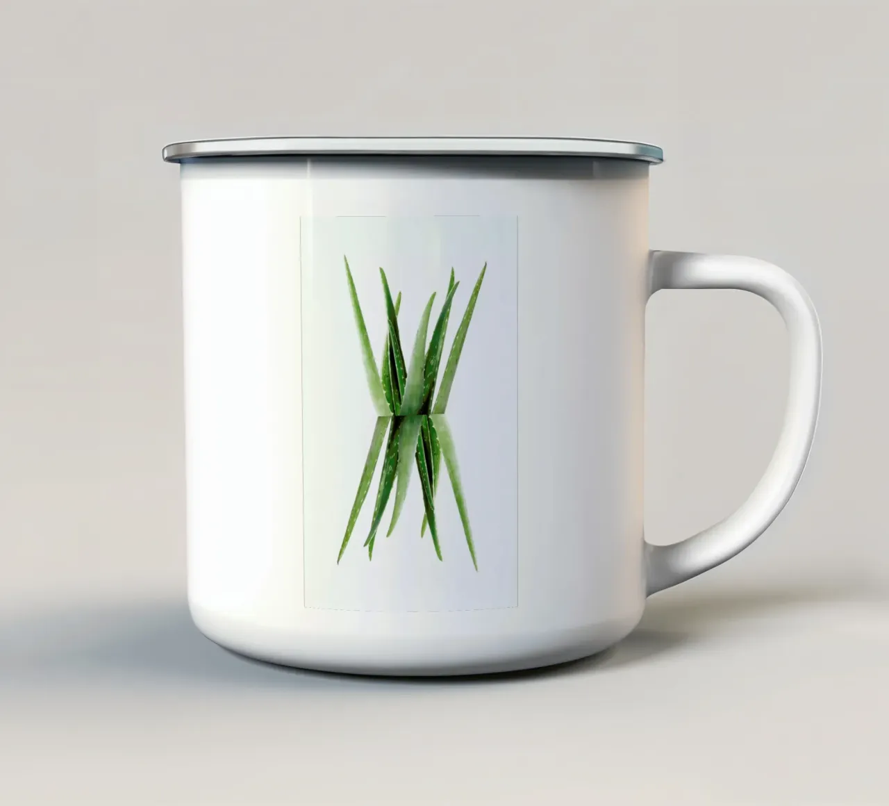 Aloe tazza in smalto da Miles of Light