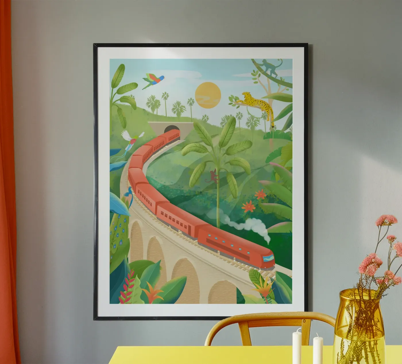 Sri Lanka Train poster da PetrArts