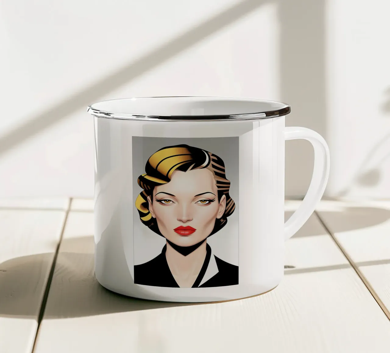 ICONICO ART DÉCO tazza in smalto da ART DECO