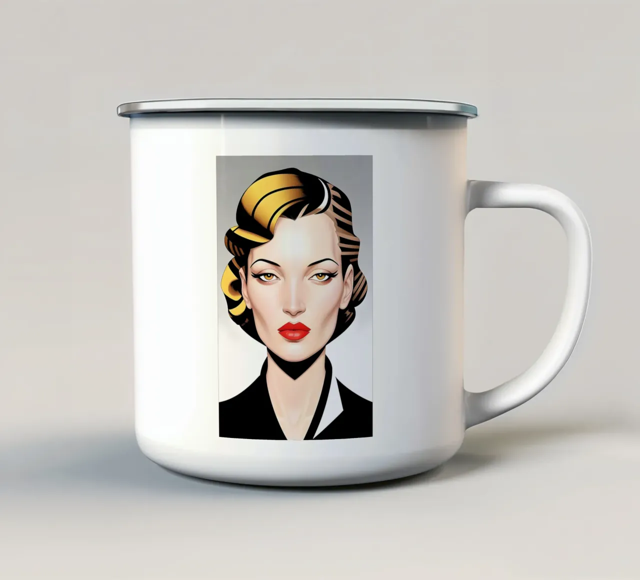 ICONICO ART DÉCO tazza in smalto da ART DECO