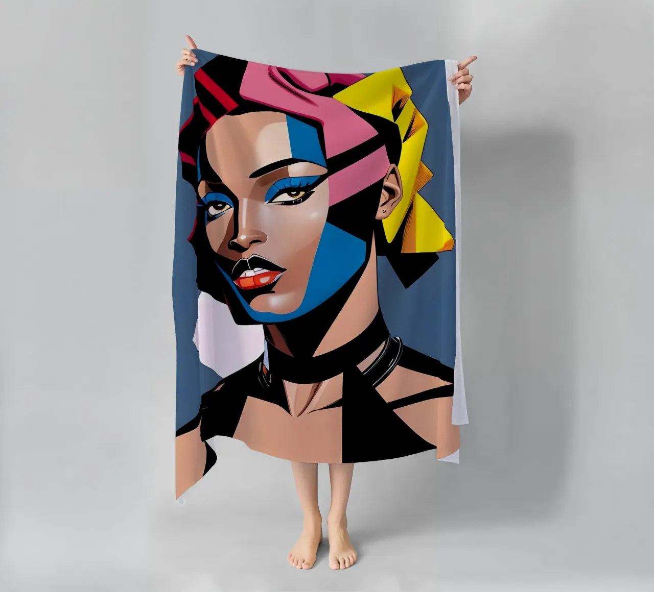 DOPAMINA RETRO CUBISMO telo mare da ART DECO