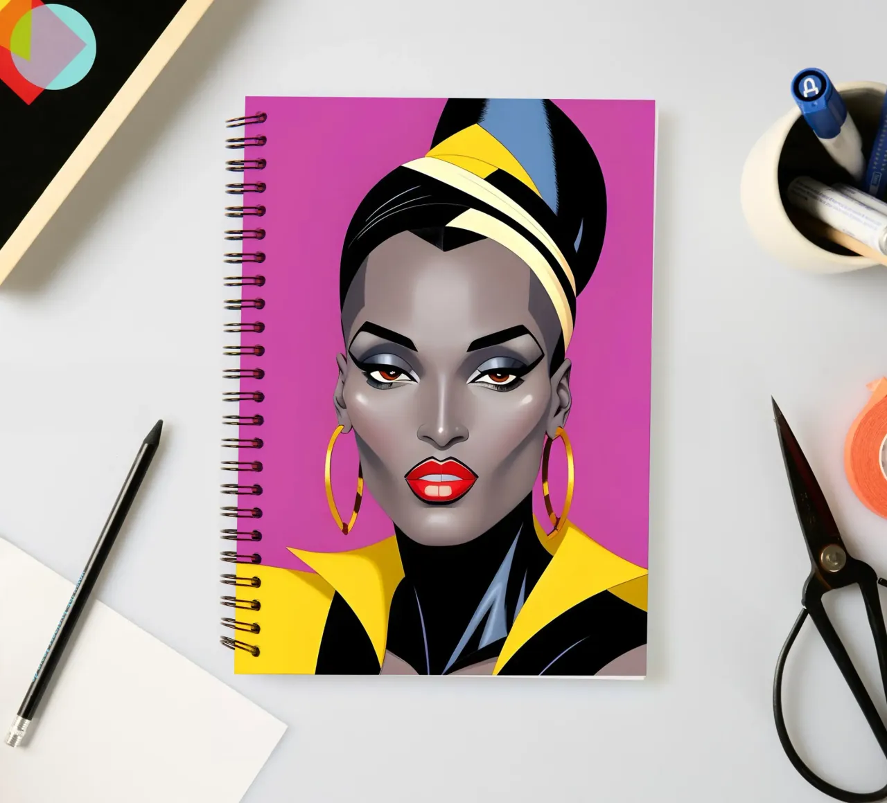 AVANT GARDE DOPAMINE spiral notebook by ART DECO