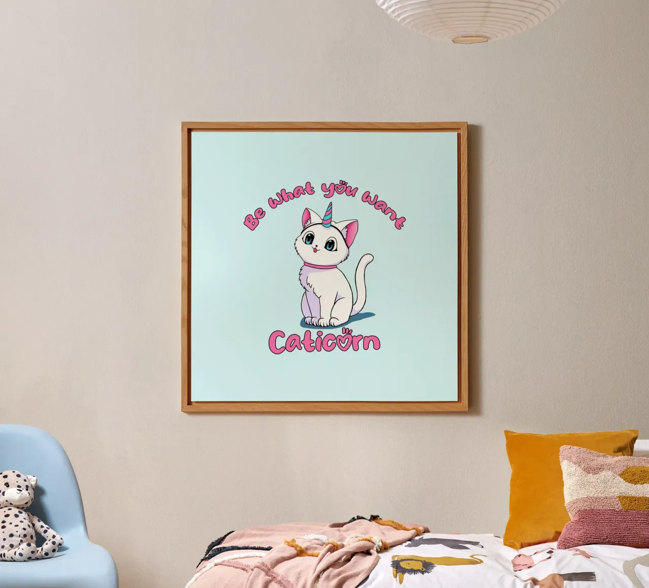 Sii ciò che vuoi Caticorn alluminio dibond da Loobs