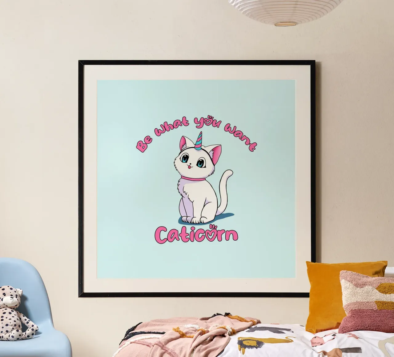 Sii ciò che vuoi Caticorn carta hahnemühle da Loobs