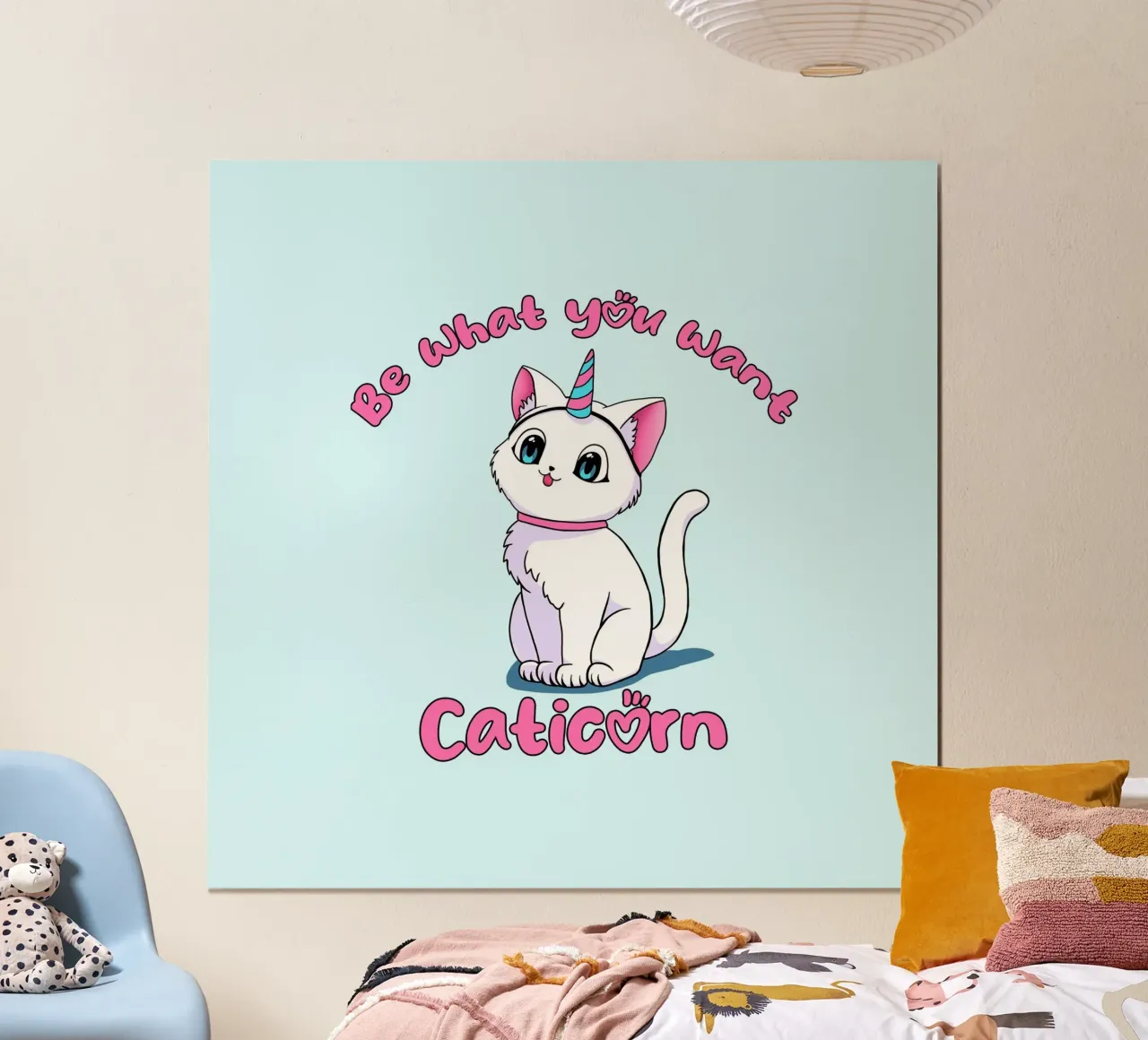 Sii ciò che vuoi Caticorn carta hahnemühle da Loobs