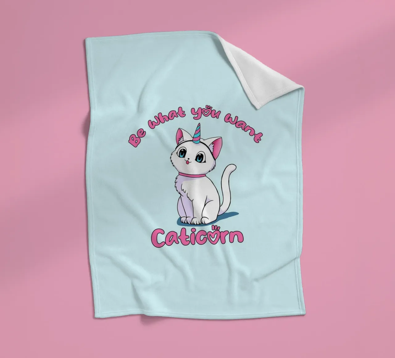 Sii ciò che vuoi Caticorn coperta in pile da Loobs