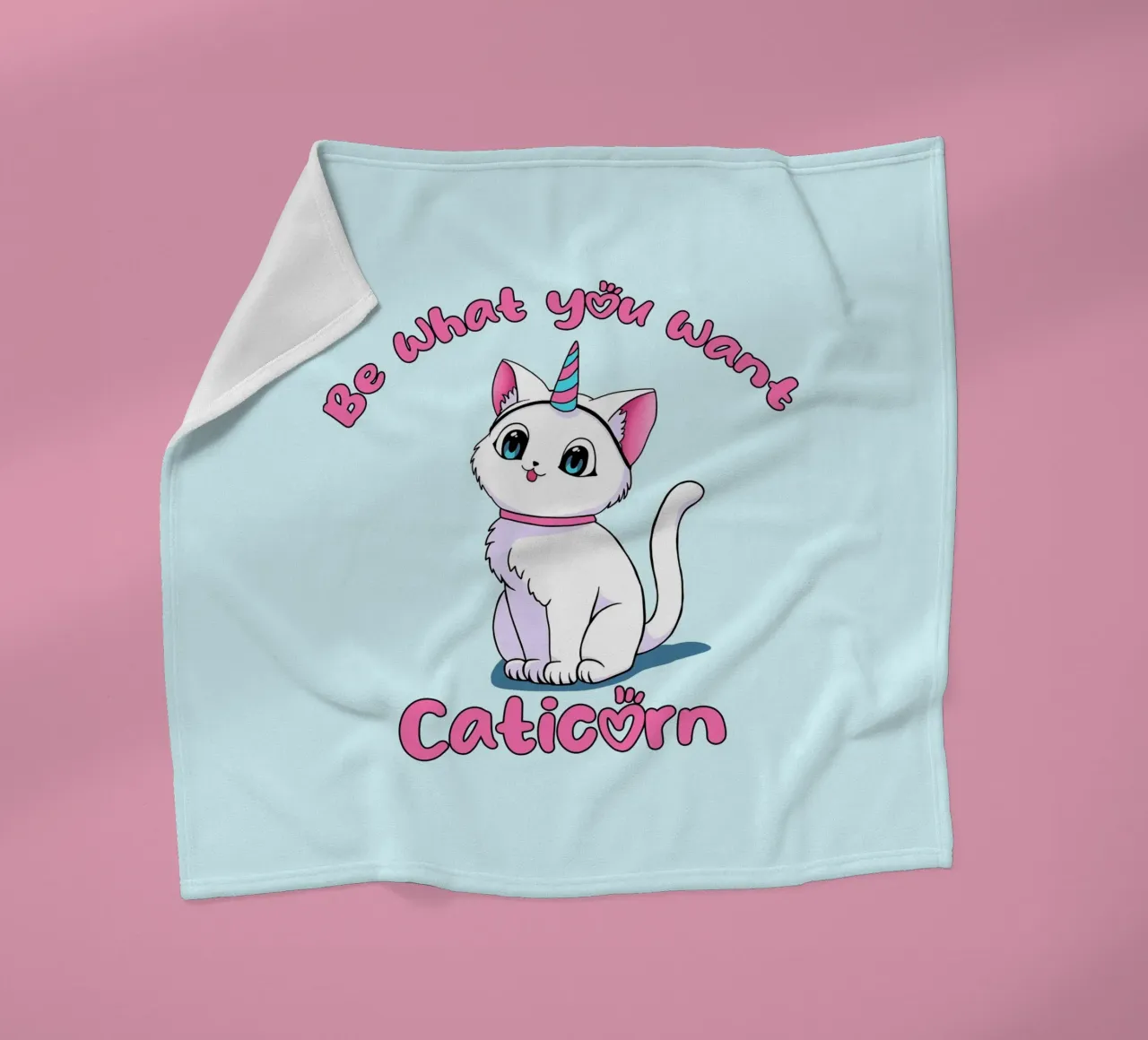Sii ciò che vuoi Caticorn coperta in pile da Loobs