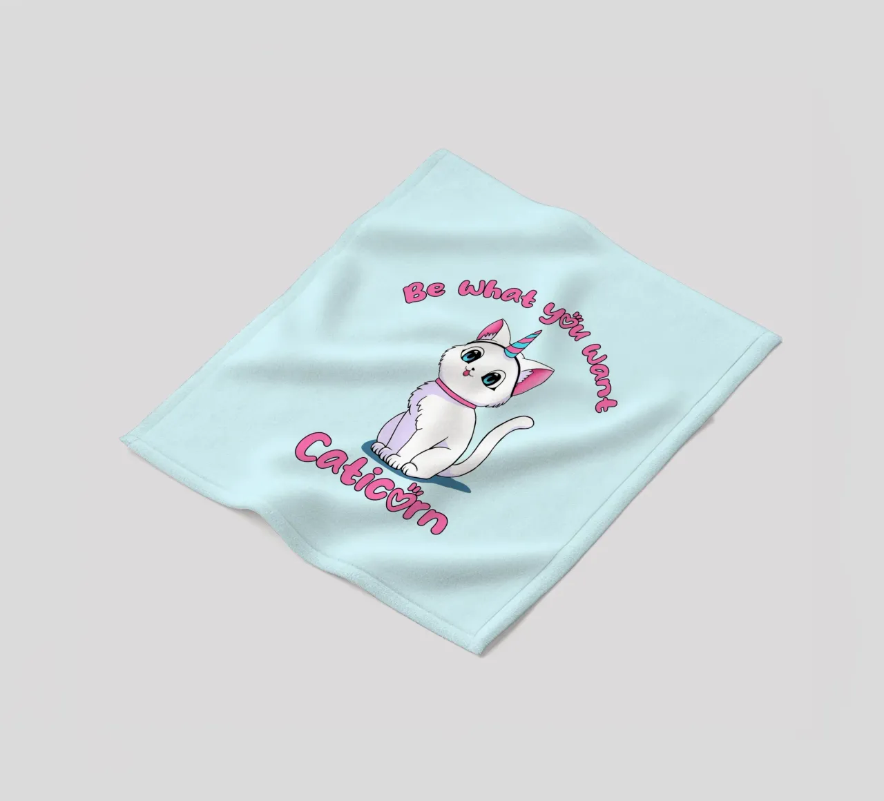 Sii ciò che vuoi Caticorn coperta in pile da Loobs