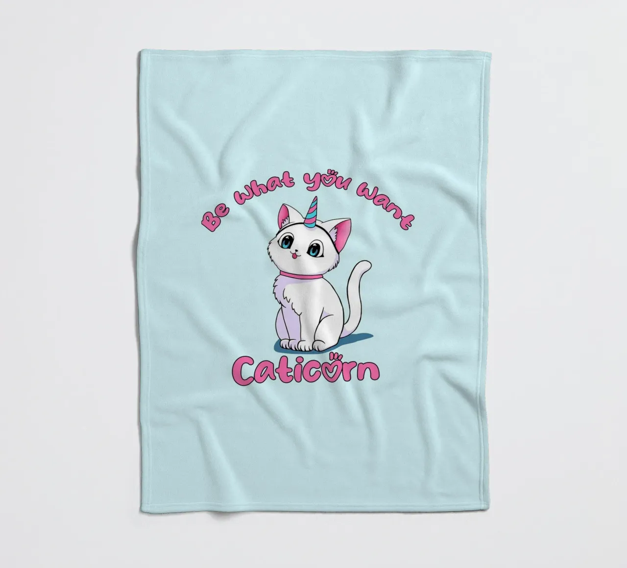 Sii ciò che vuoi Caticorn coperta in pile da Loobs