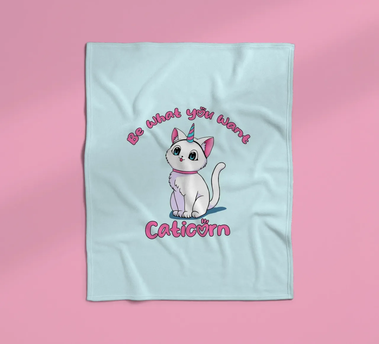 Sii ciò che vuoi Caticorn coperta in pile da Loobs