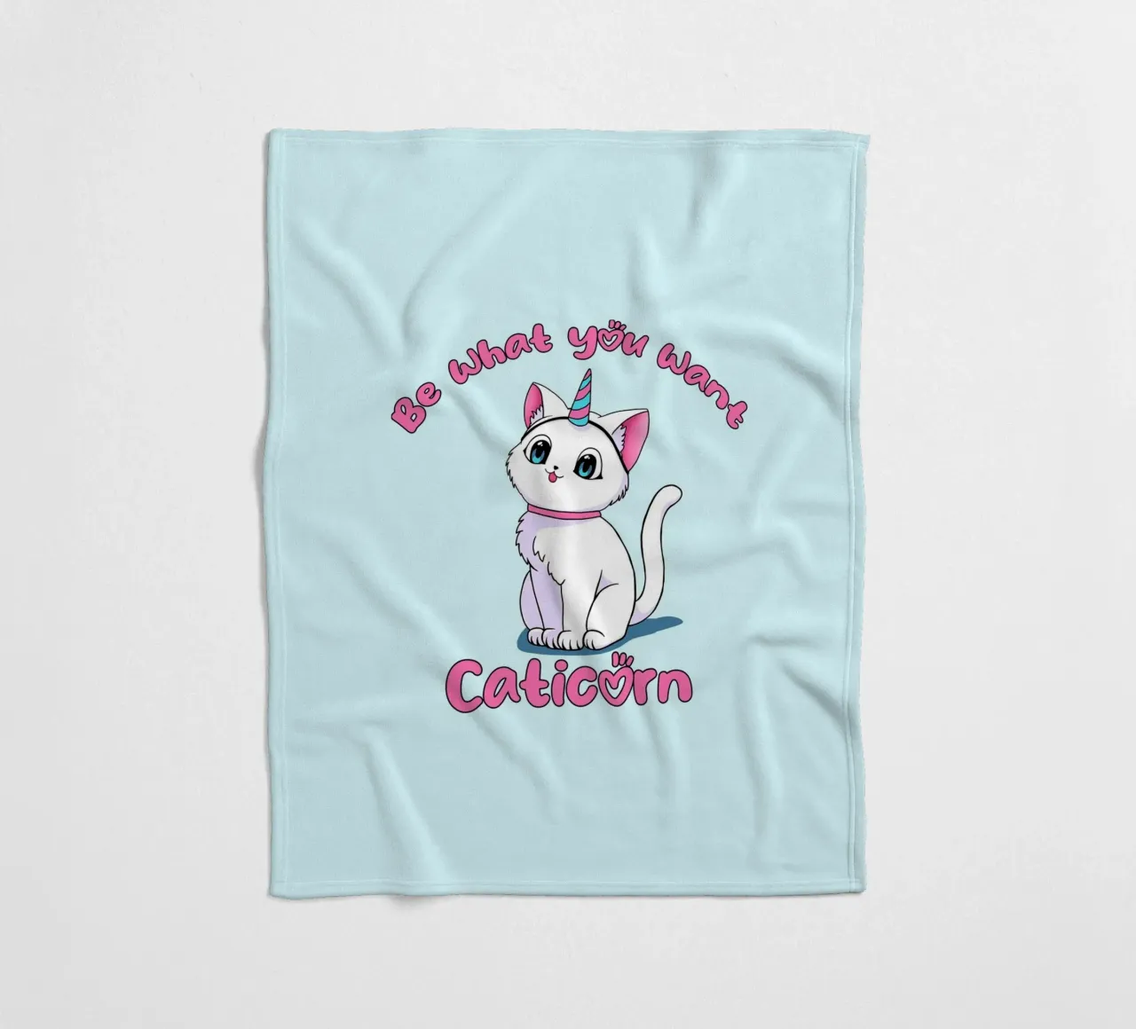Sii ciò che vuoi Caticorn coperta in pile da Loobs