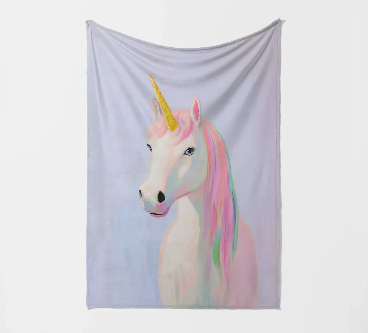 Unicorn magic fleece blanket by Carinaprint