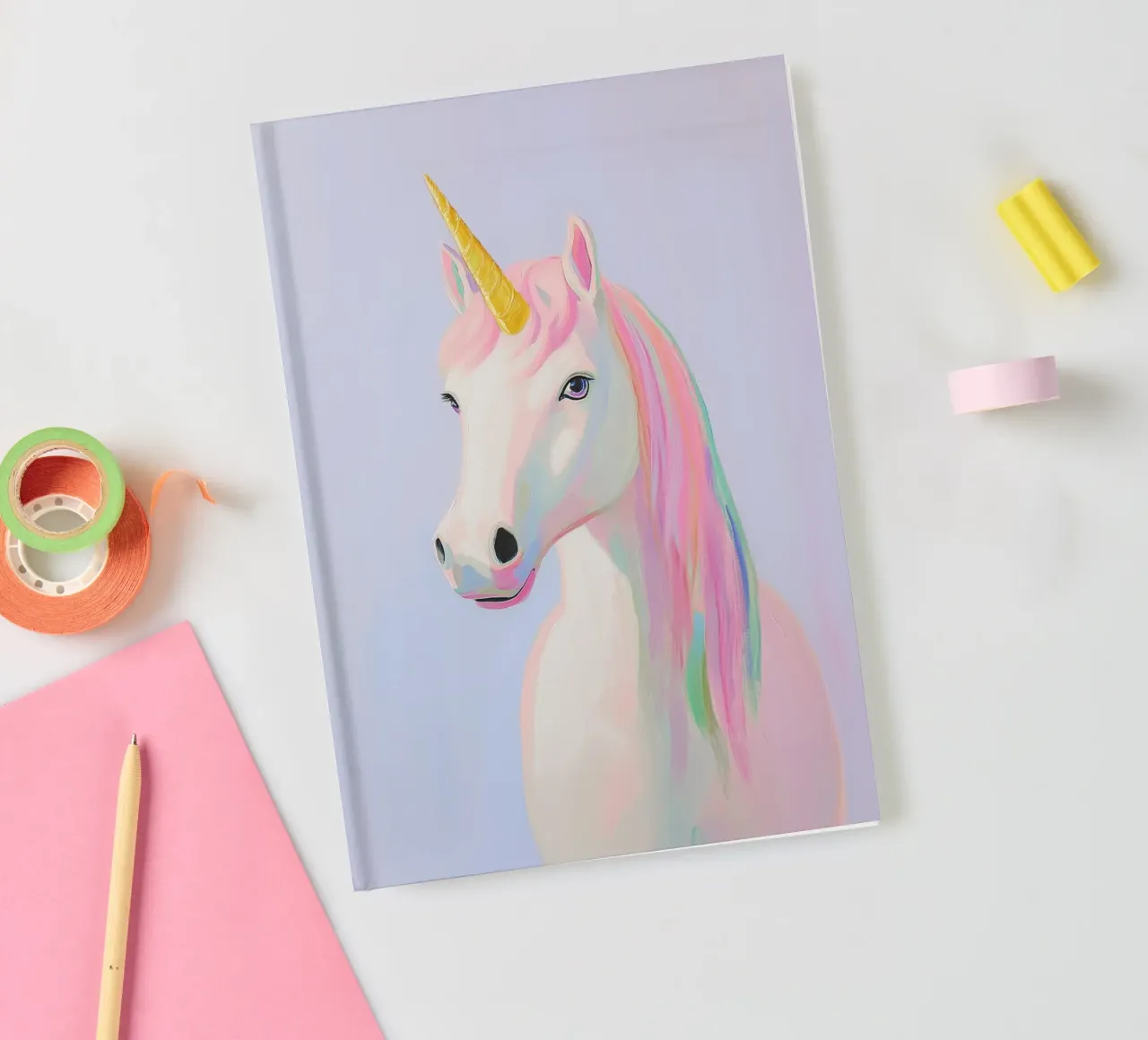 Unicorn magic notebook by Carinaprint