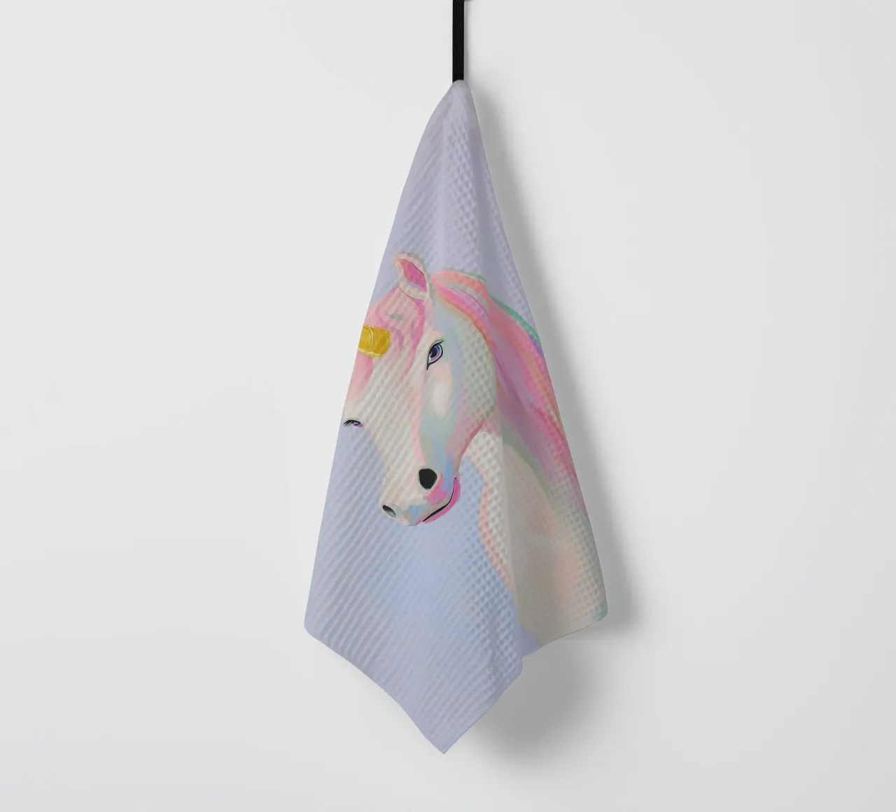 Unicorn magic tea towel by Carinaprint