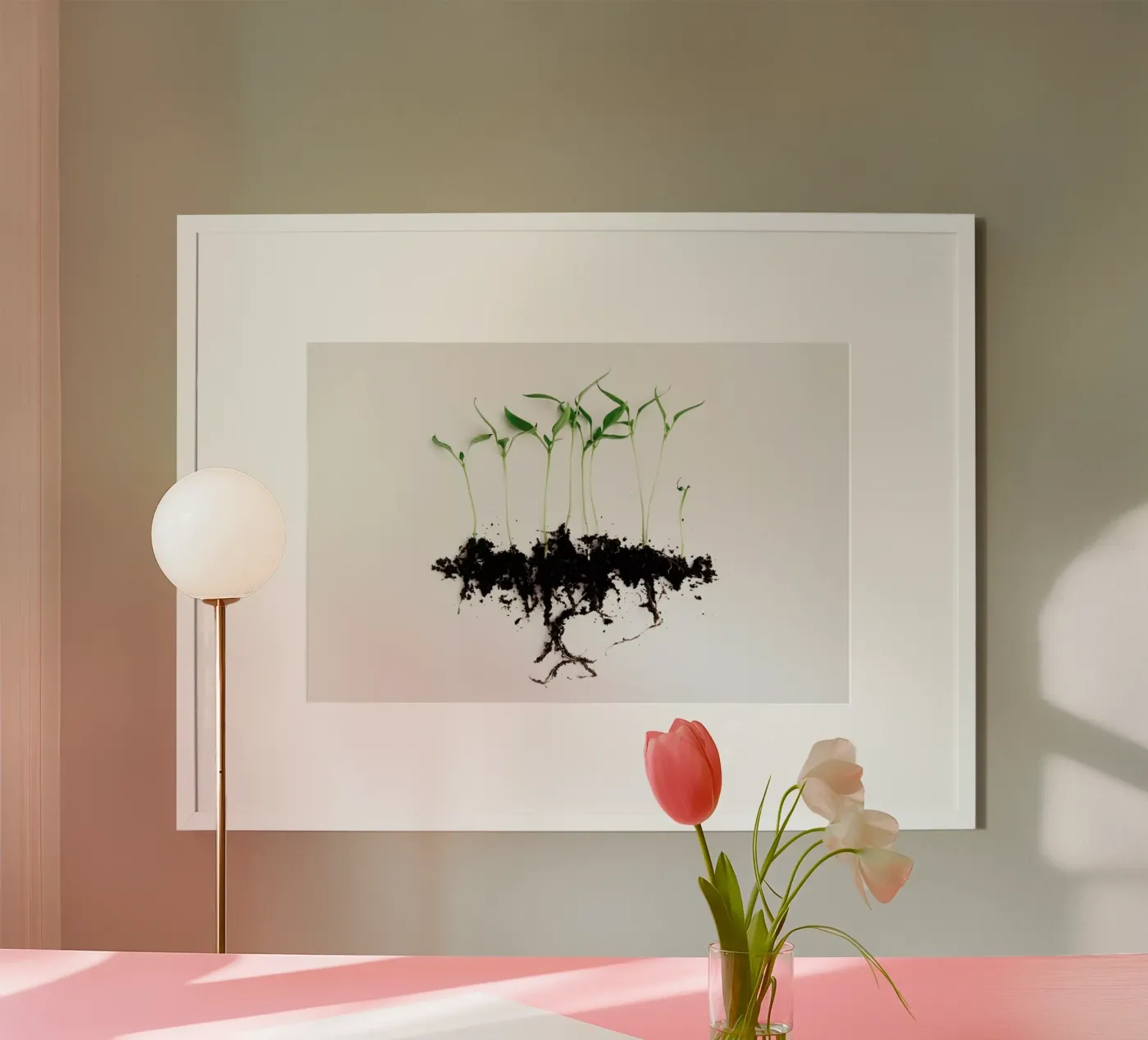 Pepper Sprouts Poster von Miles of Light