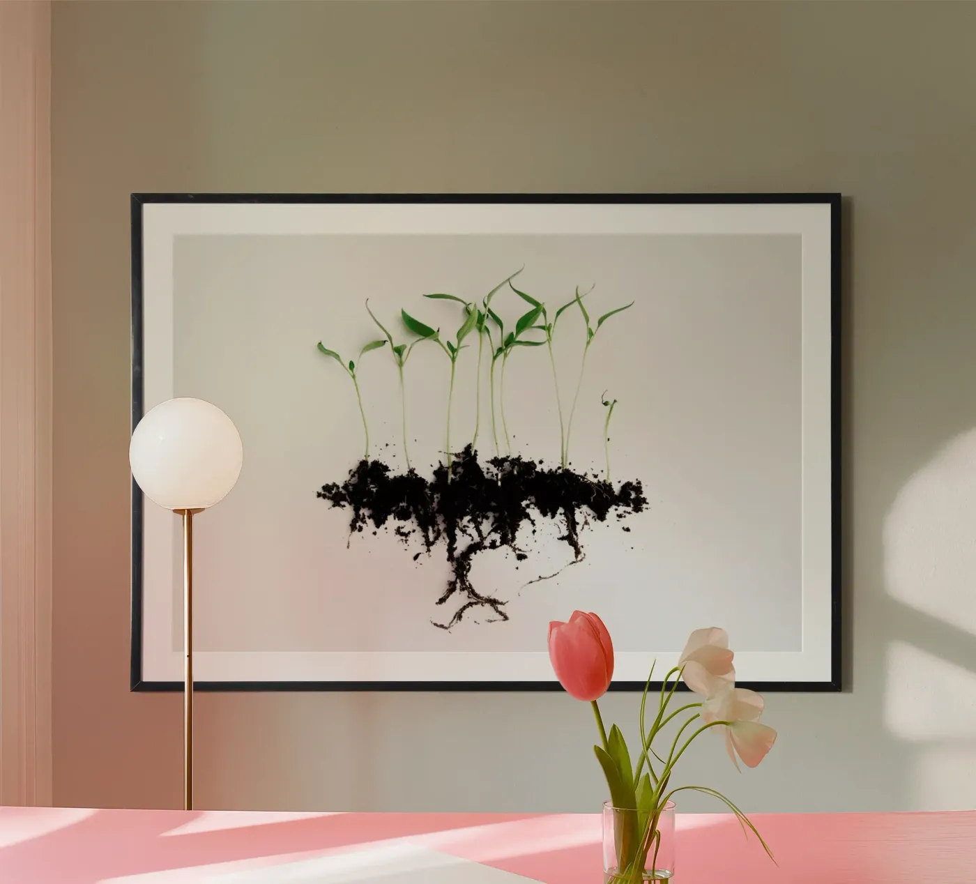 Pepper Sprouts Poster von Miles of Light