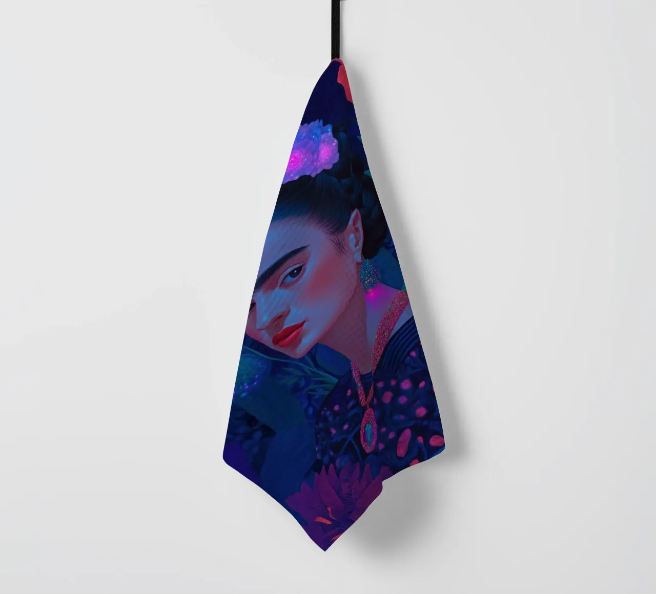 Frida Kahlo Self-Portrait tea towel by Art Center