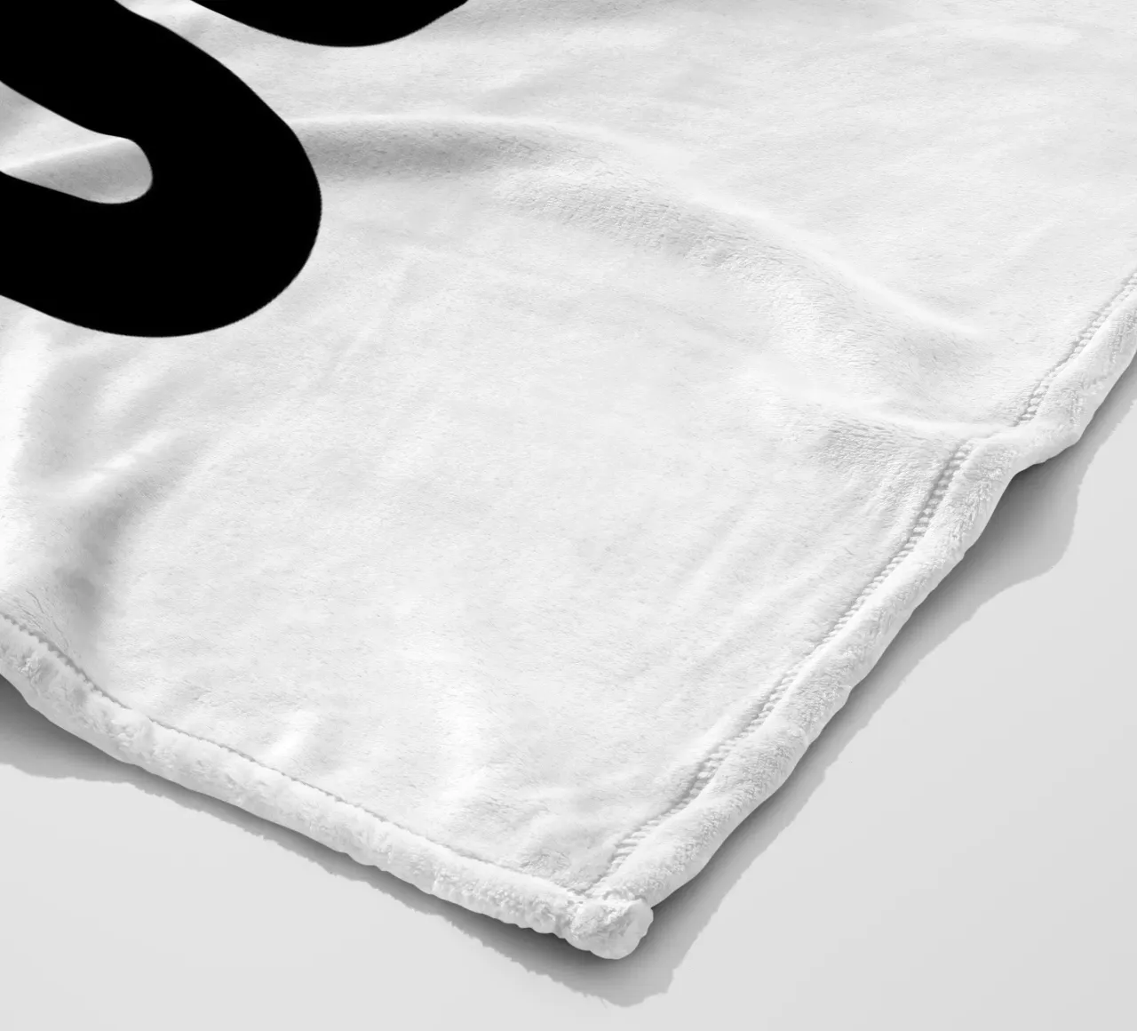 Oops Surprised Simple Modern Minimalist Typography fleece blanket by YV TYPOGRAPHY