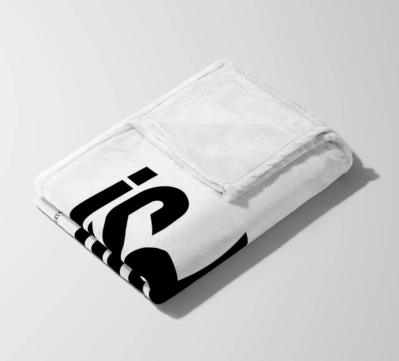 Oops Surprised Simple Modern Minimalist Typography fleece blanket by YV TYPOGRAPHY