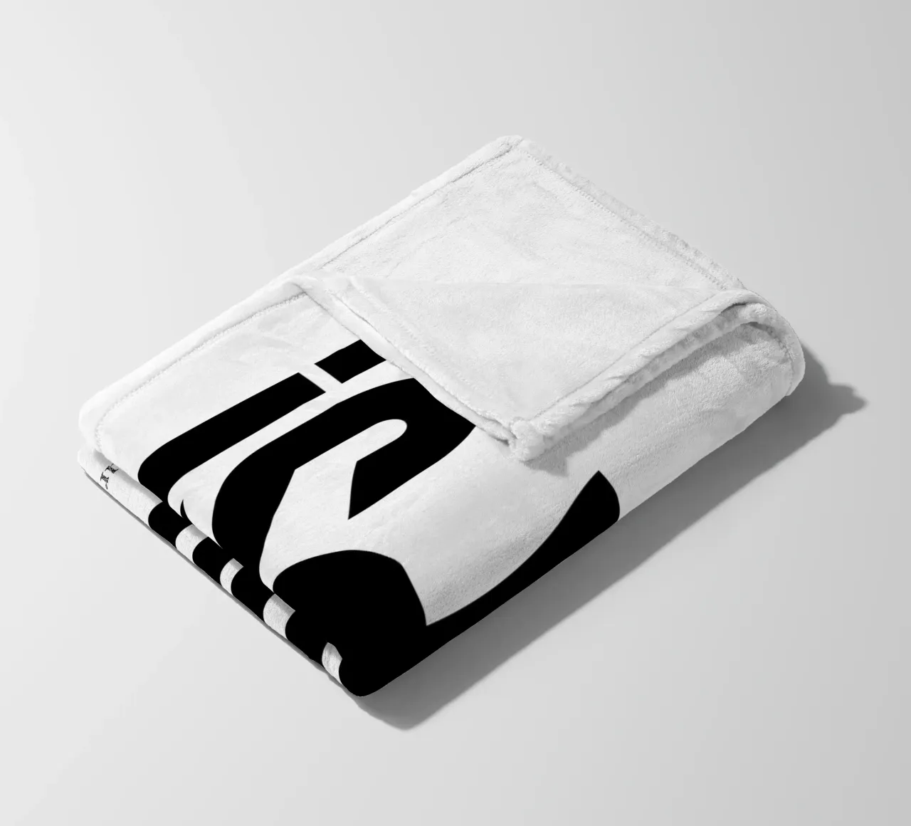 Oops Surprised Simple Modern Minimalist Typography fleece blanket by YV TYPOGRAPHY