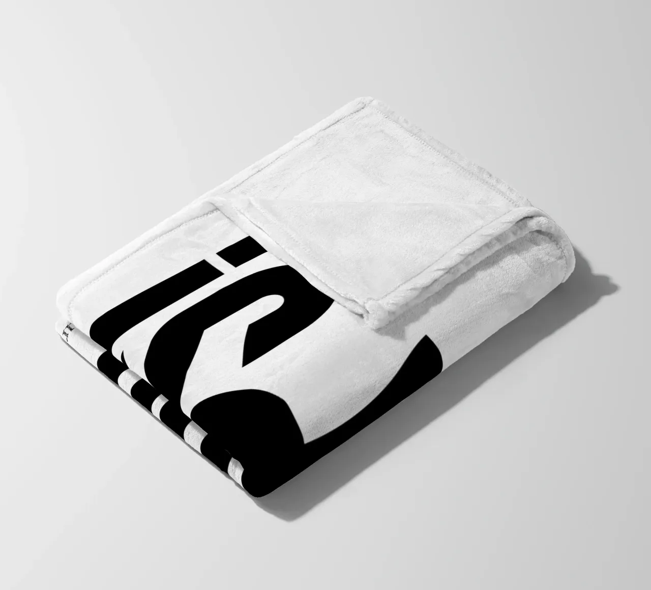 Oops Surprised Simple Modern Minimalist Typography fleece blanket by YV TYPOGRAPHY