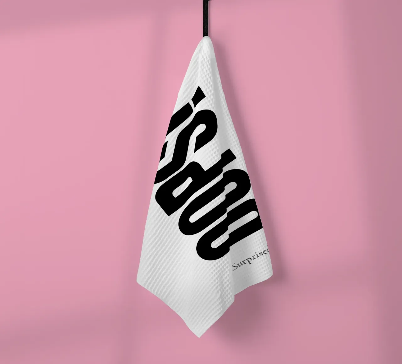 Oops Surprised Simple Modern Minimalist Typography torchon de YV TYPOGRAPHY