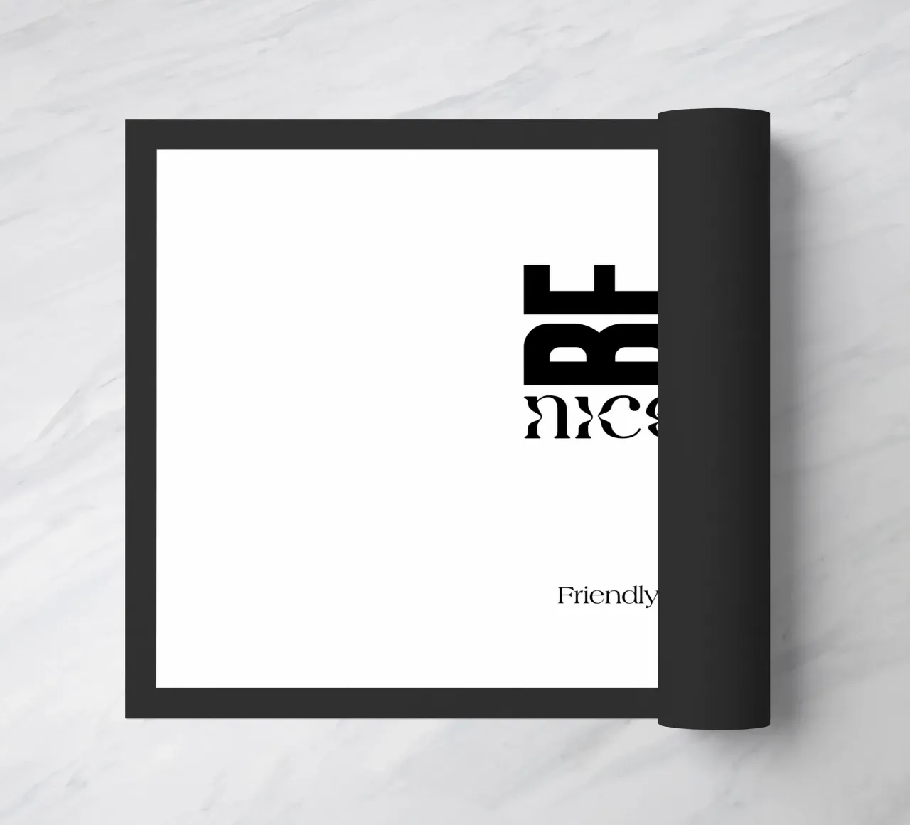 Be Nice Friendly Semplice tipografia minimalista zerbino da YV TYPOGRAPHY
