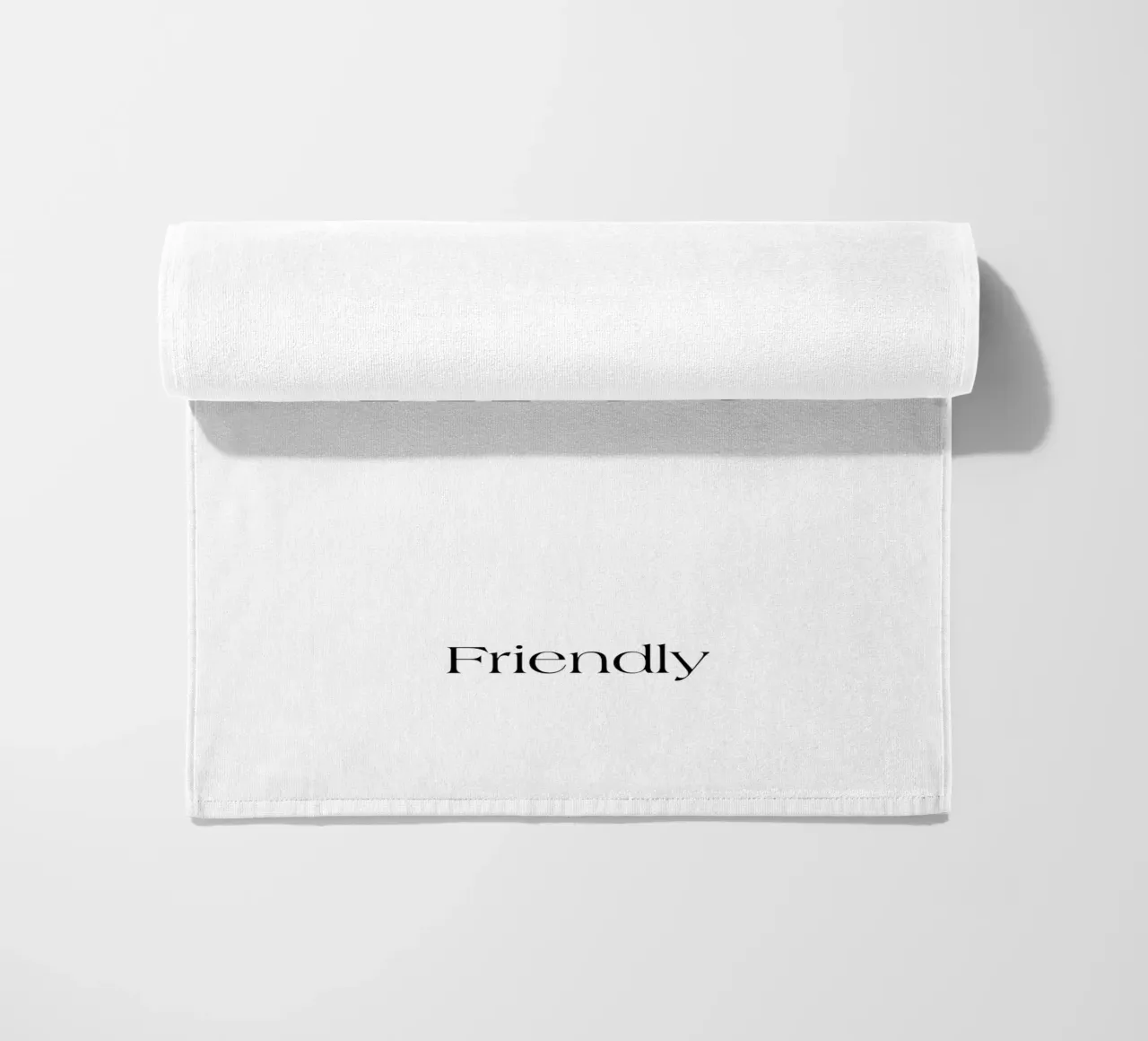 Be Nice Friendly Semplice tipografia minimalista telo mare da YV TYPOGRAPHY