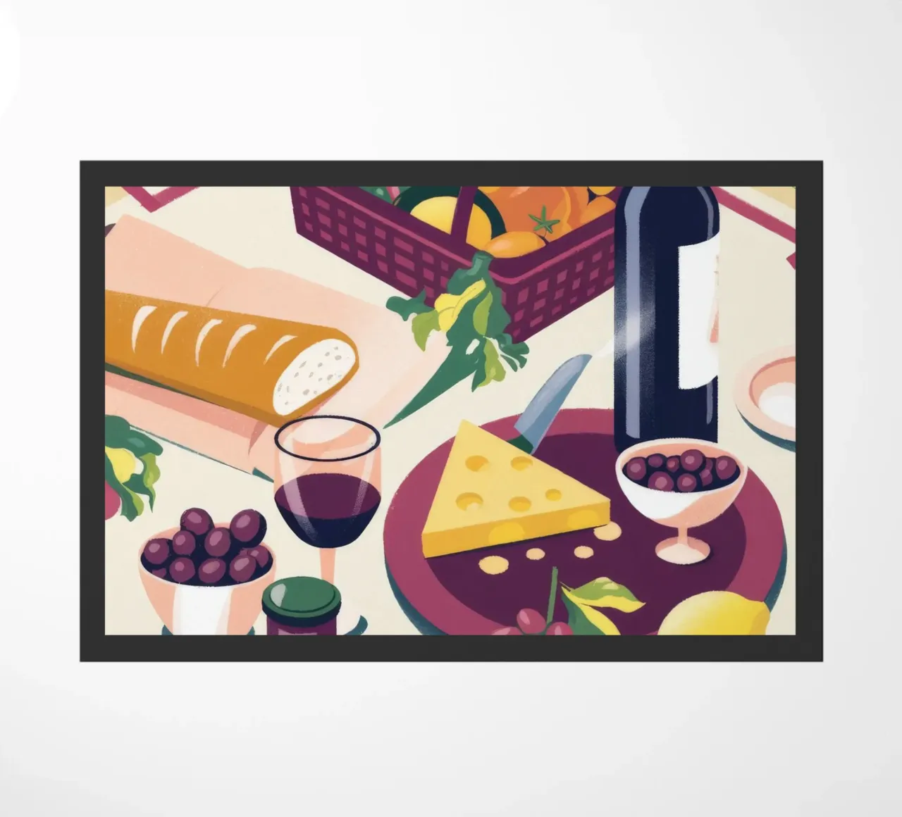 Picnic Delight doormat by Artie Shifa