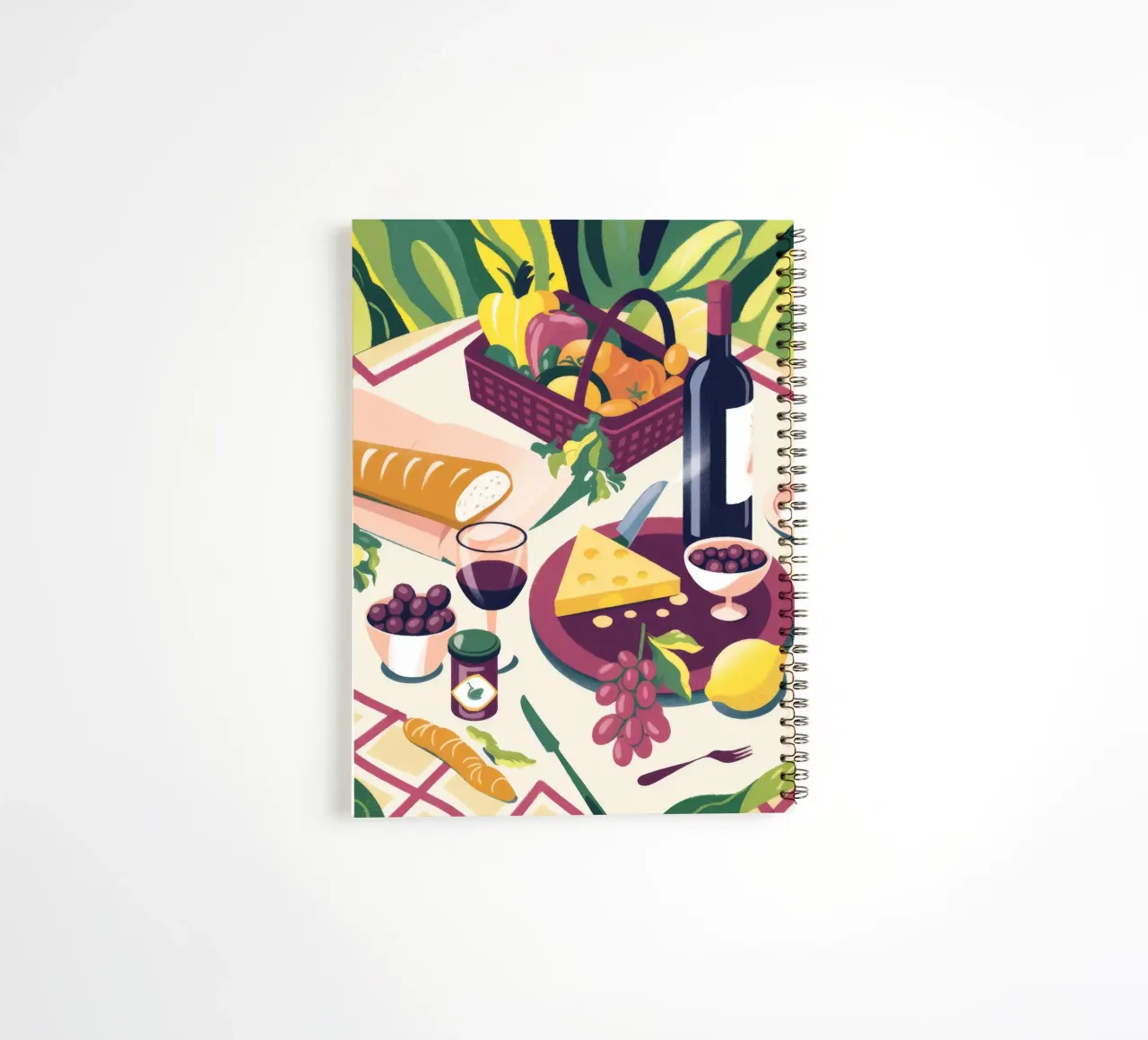Picnic Delight spiral notebook by Artie Shifa