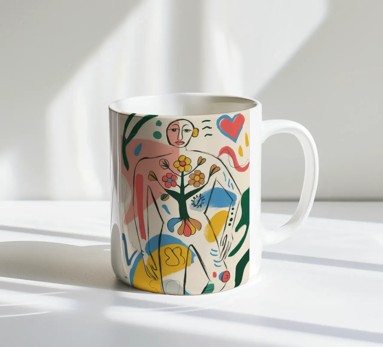 Essenza fiorente tazza in ceramica da Artie Shifa
