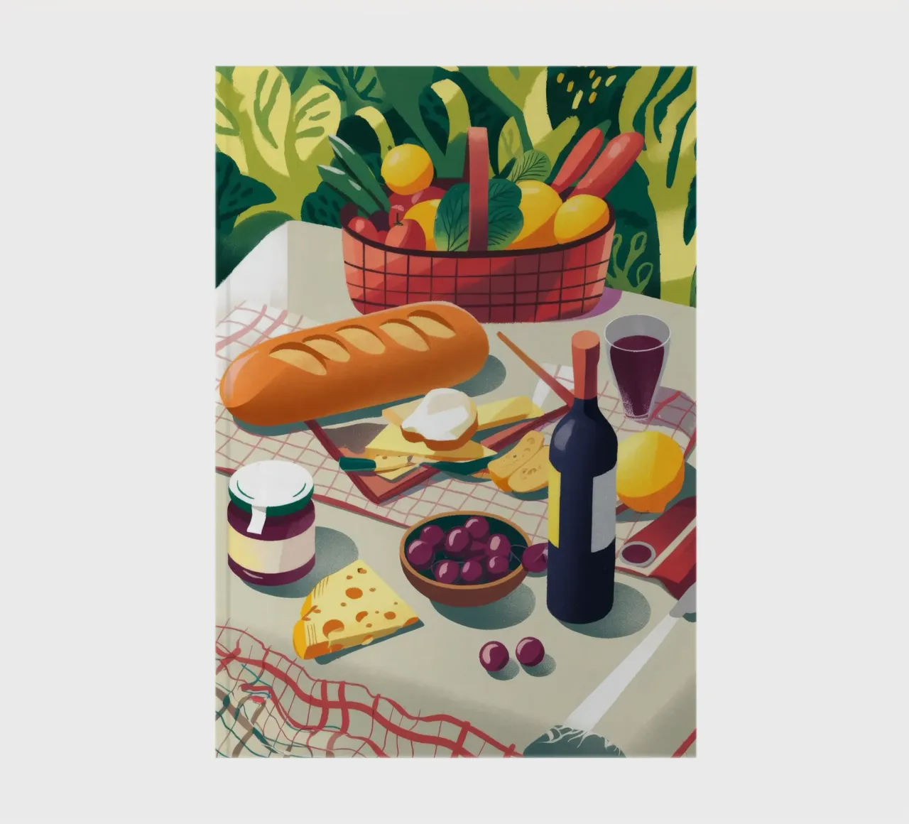 Colorful Table Setting notebook by Artie Shifa
