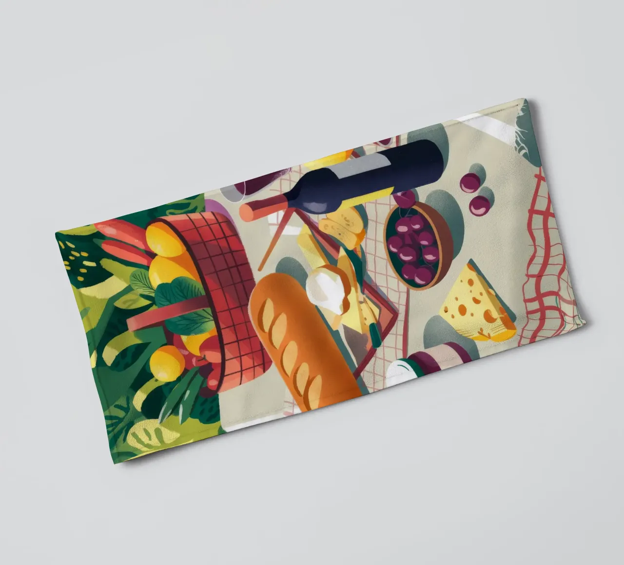 Colorful Table Setting towel by Artie Shifa