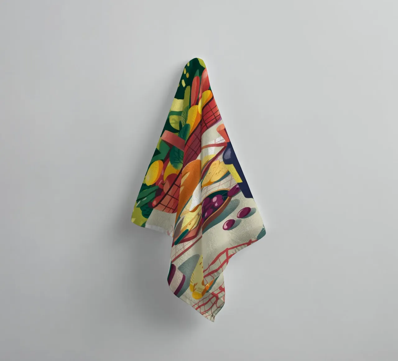 Colorful Table Setting towel by Artie Shifa