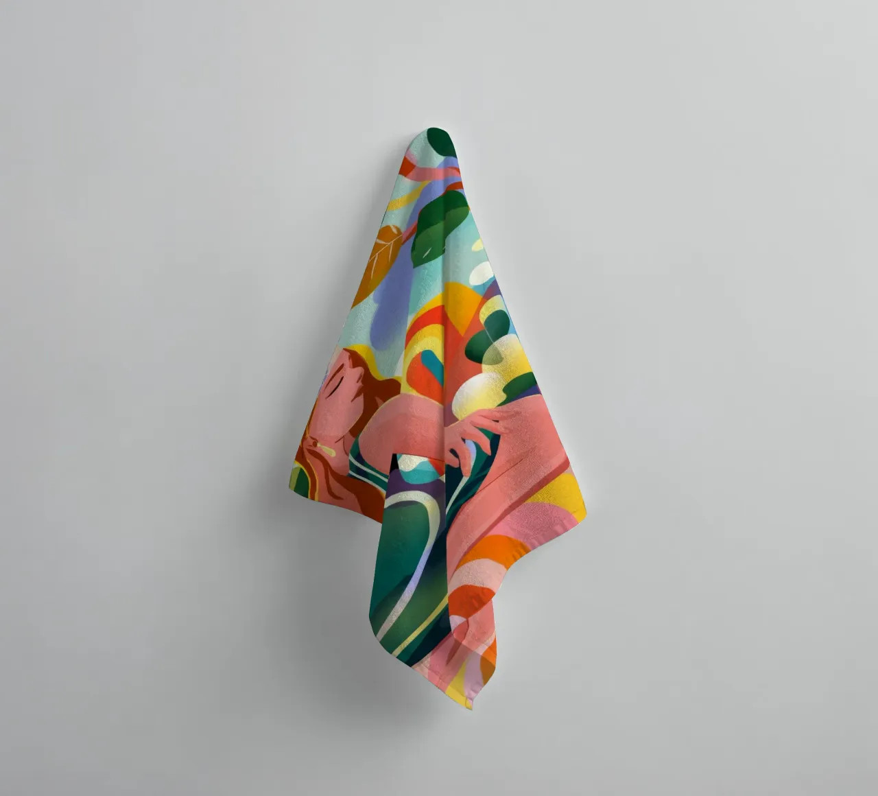 Whimsical Reverie towel by Artie Shifa