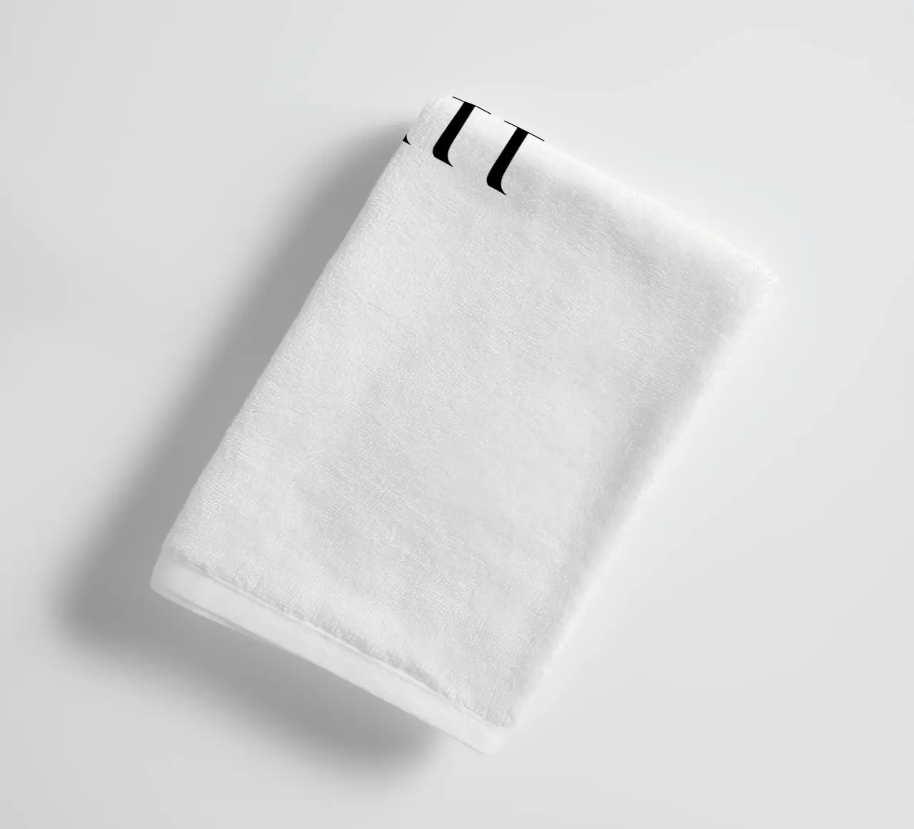 Leuke Butt Typografie Eenvoudig Minimalistisch Elegant badhanddoek van YV TYPOGRAPHY